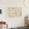 vidaXL Présentoir mural avec étagère Beige 80 x 8,5 x 54 cm Voir les images du produit 4