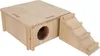 Maisonnette en bois pour hamster – cachette naturelle avec Voir les images du produit 3