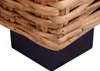 vidaXL 3-Sitzer-Sofa Natürliches Rattan Produktbild-Vorschau 2