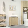 vidaXL 2-tlg. Badmöbel-Set Sonoma-Eiche Holzwerkstoff Produktbild-Vorschau 3