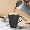 Set di 4 tazze da caffè in ceramica da 340 ml, tazze da tè Anteprima dell’immagine prodotto 6