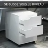 HOMCOM Caisson bureau mobile avec 3 tiroirs, meuble Voir les images du produit 4