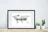 MuchoWow® MuchoWow® Gerahmtes Poster Weltkarte - Aquarell - Produktbild-Vorschau 4