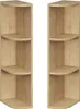 Badezimmer Eck-Hängeregal mit 15 cm Breite in Eiche, 3 Produktbild-Vorschau 1