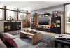 home24 Sideboard - inkl. Beleuchtung - Matt Schwarz / Eiche Produktbild-Vorschau 3