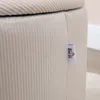 HOMCOM 2er Sitzhocker Ottomane mit Stauraum Fußhocker Produktbild-Vorschau 8