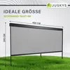 Juskys Seitenwand 4 m für Lamellendach Tahiti - Aluminium & Produktbild-Vorschau 5