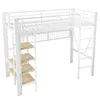 Flieks etagebed 90x200 cm met kledingroede en plank, Productafbeelding-voorbeeld 8