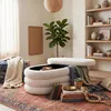 Panca Relaxdays, tessuto peluche, vano portaoggetti, Anteprima dell’immagine prodotto 5