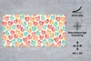 MuchoWow® Mauspad Mousepad Huhn - Muster - Blumen 60x30 cm Produktbild-Vorschau 3