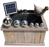 Miniteich Komplettset mit Solar-Wasserspeier Ente Holzkiste Produktbild-Vorschau 3