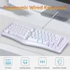 69-klawiszowa przewodowa klawiatura ergonomiczna z 18 Podgląd zdjęcia produktu 4