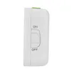 Side view of a white digital alarm clock with an on/off switch. Anteprima dell’immagine prodotto