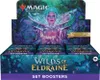 A display box of Magic: The Gathering 'Wilds of Eldraine' set booster packs. Podgląd zdjęcia produktu