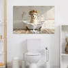 Wanddeko 120x80 cm - BadezimmerLama in der Badewanne, Produktbild-Vorschau 3