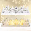 Décoration de Noël avec maison lumineuse LED 45 cm Voir les images du produit 4
