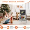 3-in-1-Kinderstaffelei mit Kreidetafel, Whiteboard und Produktbild-Vorschau 5