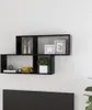 vidaXL Scaffale a muro nero 100x18x53 cm Materiale a base Anteprima dell’immagine prodotto 7