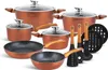 15-teiliges Luxus-Topfset aus geschmiedetem Aluminium Produktbild-Vorschau 1