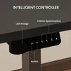 Close-up of a desk controller with labels indicating features. Náhled obrázku produktu