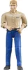Bruder 60006 bworld - Mann, blond mit blauer Hose Produktbild-Vorschau 3