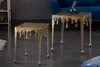 Table d'appoint 45 cm dorée, design moderne, pour salon - Voir les images du produit 4