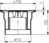 2 x Bodenablauf 150x150 mm Balkonablauf Badablauf Hofablauf Produktbild-Vorschau 2