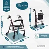 Mobiclinic Rollator Escorial Rollator faltbar und leicht Produktbild-Vorschau 3