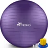 TRESKO Gym lopta (fialová, 75 cm) s pumpou Fitness lopta Náhľad obrázku produktu 1
