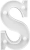 Lettera 3D illuminata a LED, lettera S da 22 cm Anteprima dell’immagine prodotto 2