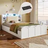 Flieks Jugendbett 90x200cm mit USB und Typ-C, Hydraulisches Produktbild-Vorschau 2