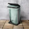 Support pour sacs poubelle en plastique avec couvercle Voir les images du produit 6
