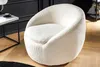 riess-ambiente Drehbarer Design Sessel ALPINE weiß Bouclé Produktbild-Vorschau 2
