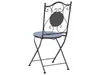 BELIANI Balkon Set Schwarz u. Blau aus Metall Mosaik Muster Produktbild-Vorschau 8