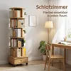 6 Ebenen Drehbares Bücherregal, 360° Drehbares Rundregal Produktbild-Vorschau 4
