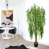 Salice Pianta Albero Artificiale Plastica 180cm con Legno Anteprima dell’immagine prodotto 3