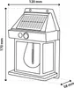LUMILED LED solární nástěnné světlo solární lampa venkovní Náhled obrázku produktu 6