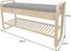 riess-ambiente Schuhbank ZEN-BO 100cm natur grau massiver Produktbild-Vorschau 2