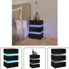 The Living Store LED-Nachttisch Hochglanz-Schwarz 45x35x67 Produktbild-Vorschau 10