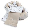 BABYNEST SET 5 tlg. BEIGE Samt Velour/ Igel Braun Baumwolle Nestchen Produktbild-Vorschau