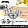 Súprava lievika z nehrdzavejúcej ocele Walfos s 2 sitkovými Náhľad obrázku produktu 3