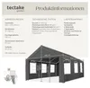 tectake® Pavillon Jasko 6 x 4 m Produktbild-Vorschau 5