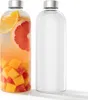 XINZI Sada 2 skleněných lahví na pití 1000 ml s nerezovým Náhled obrázku produktu 1