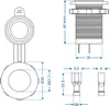 KFZ Einbausteckdose Einbaubuchse mit Abdeck-Kappe 12 - 24 Produktbild-Vorschau 8