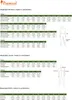 A size chart for Pinewood clothing, showing measurements for trousers, jackets, and shirts for men and women. Produktbild-Vorschau