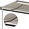 Automatische Markise mit LED & Windsensor 400x350 cm Creme Produktbild-Vorschau 5