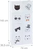 Relaxdays Steckregal Kinderzimmer, Katzen Motiv, 7 Fächer, Produktbild-Vorschau 4