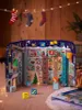 A Christmas-themed advent calendar with toys and decorations. Voir les images du produit
