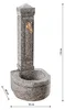 Dehner Granit-Gartenbrunnen Berlin, ca. B45/H110/T60 cm Produktbild-Vorschau 3