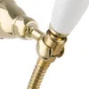 PaulGurkes Brausegarnitur Retro Handbrausen Set gold Brause Produktbild-Vorschau 2